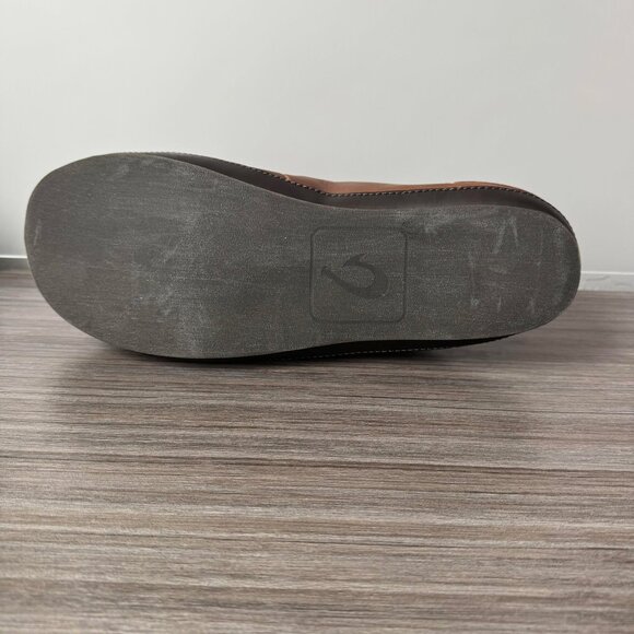 OluKai Moloa Men’s Nubuck Slipper Loafers Shoes $140 in Toffee Dk Wood - Picture 10 of 15